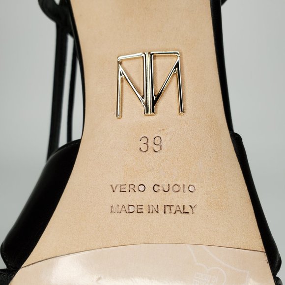 Tamara Mellon Shark 105 Ankle Tie Leather Pumps Heels - Picture 5 of 8